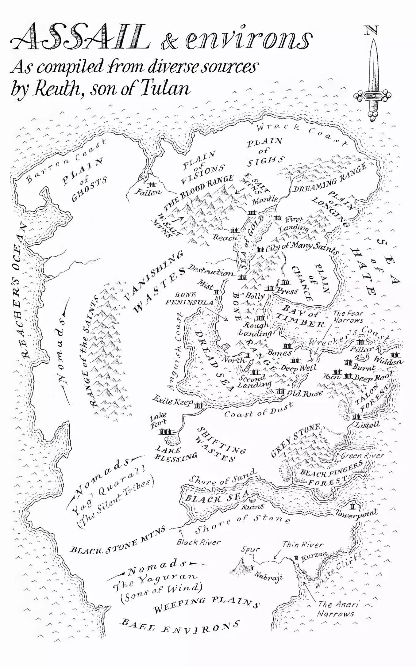 Map of Assail and Environs