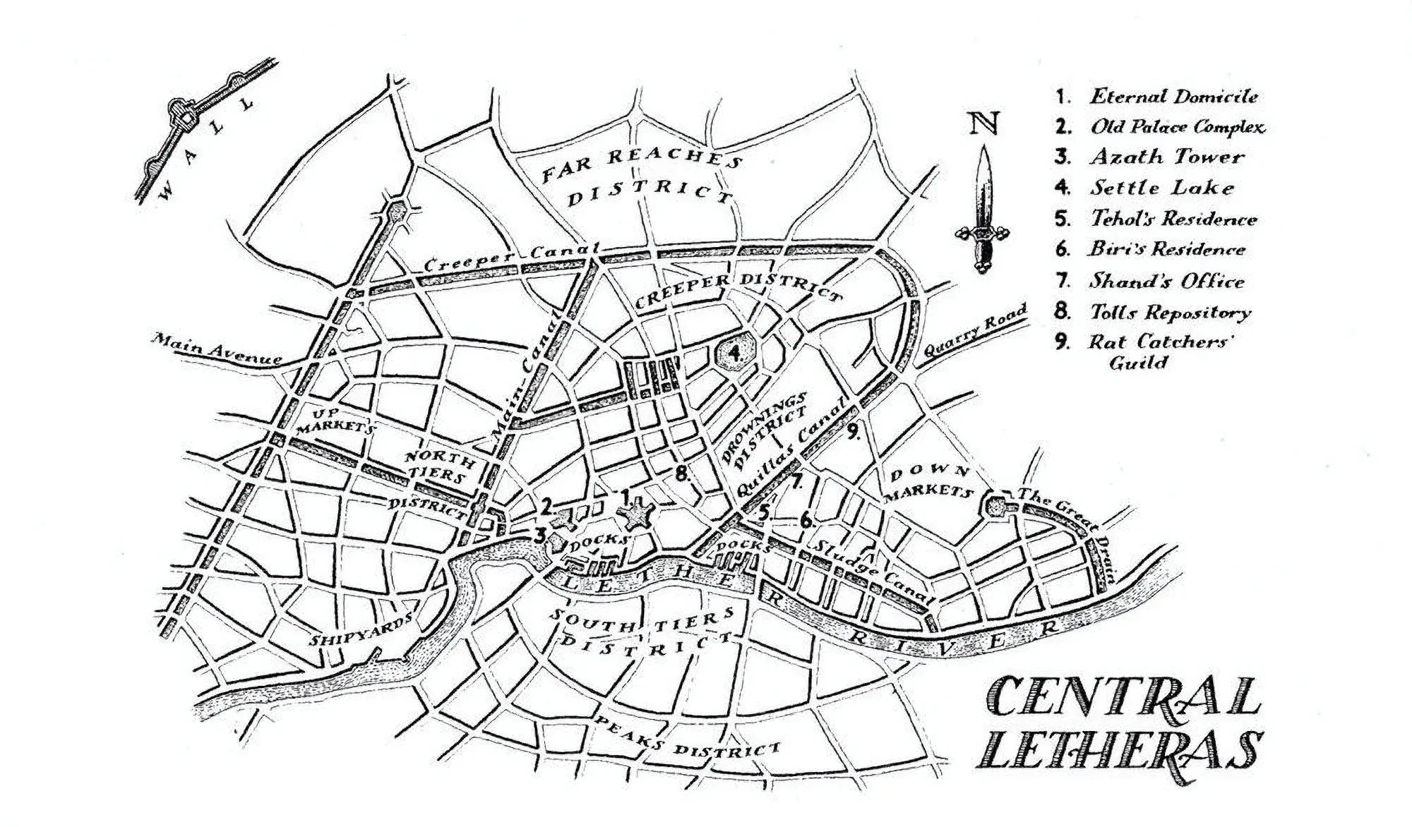 Map of Central Letheras