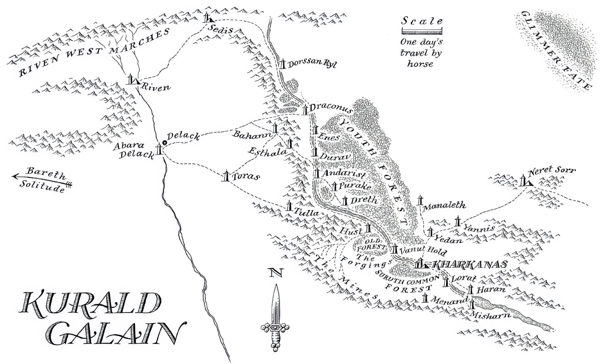 Map of Kurald Galain