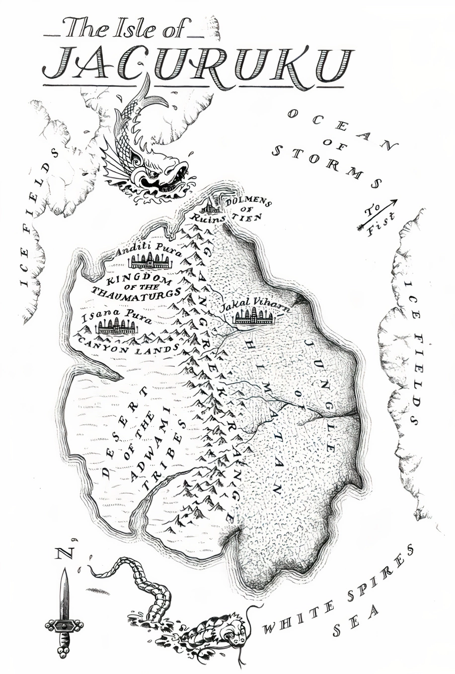 Map of The Isle of Jacuruku