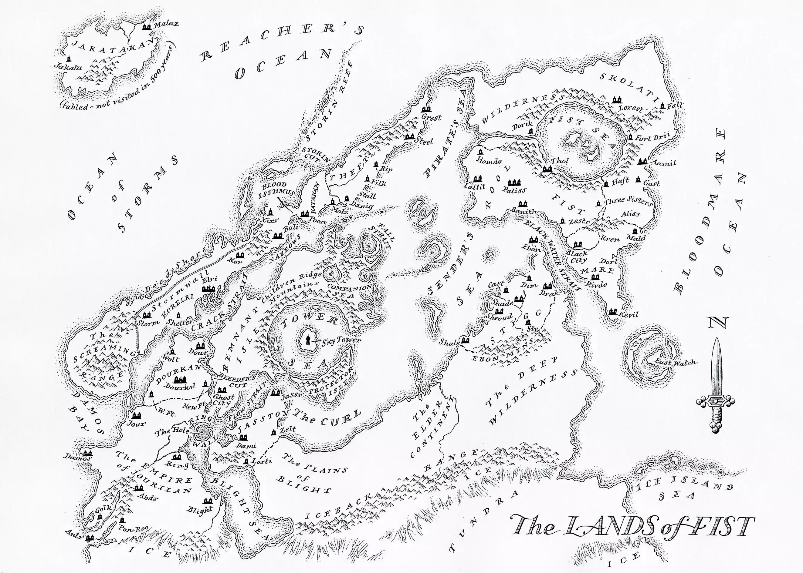 Map of The Lands of Fist